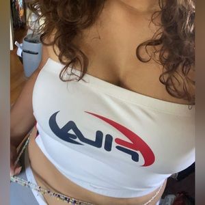 Fila Athletics Crop Bandeau Top NWT